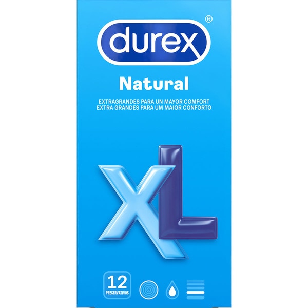 Durex Natural XL 12 preservativos – Farmacia Granvia 216