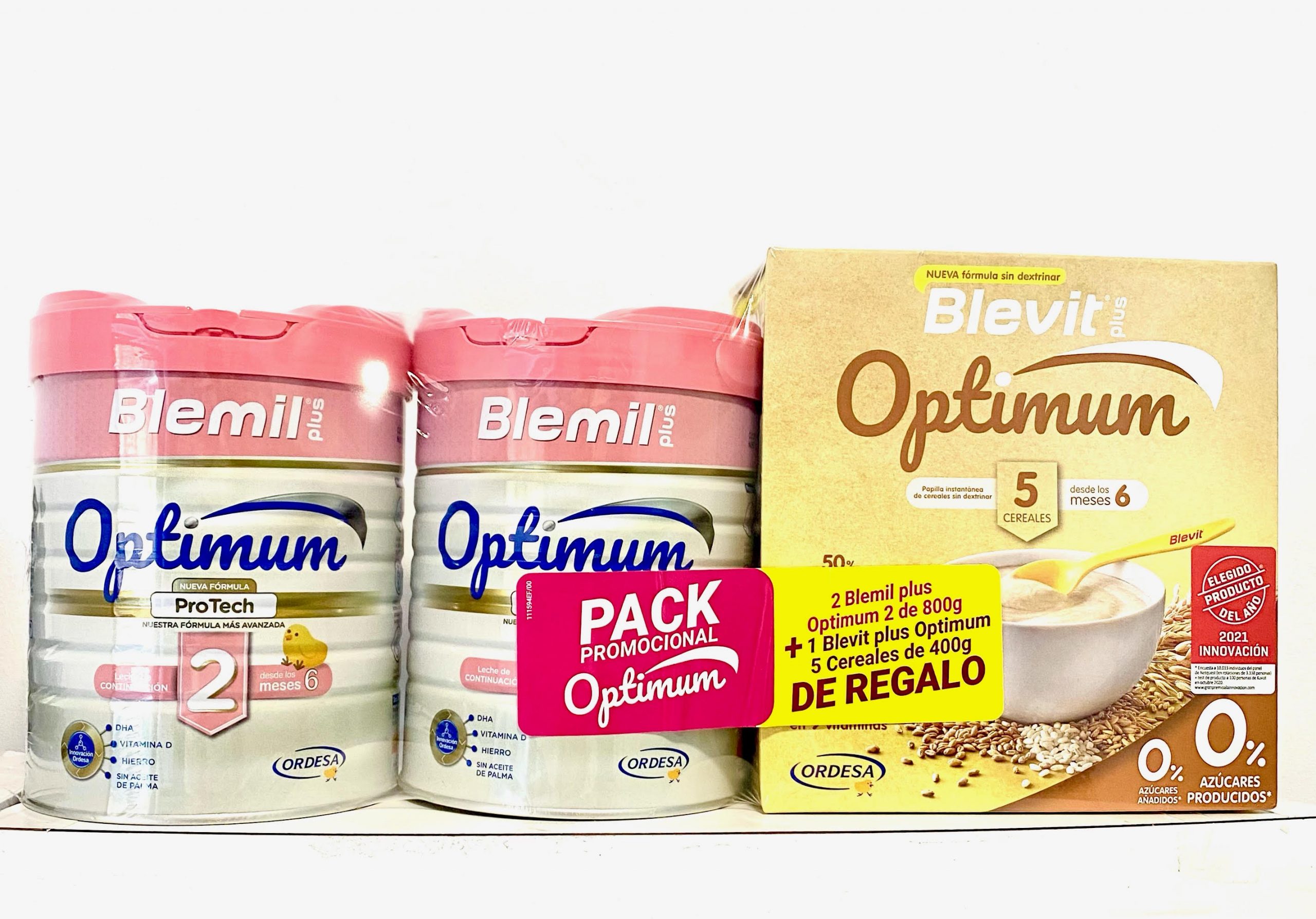 BLEMIL OPTIMUM 2 PACK 2 UNIDADES + CEREALES DE REGALO – Farmacia